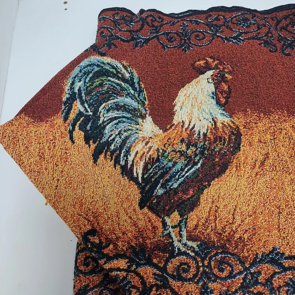 Rooster Tapestry Table Runner 13
